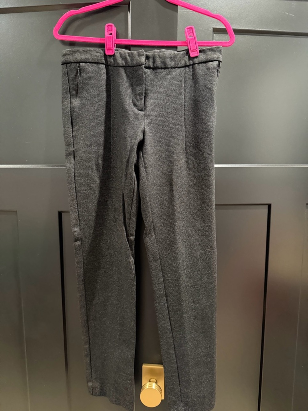Amanda & Chelsea Dark Gray Cropped Dress Pants